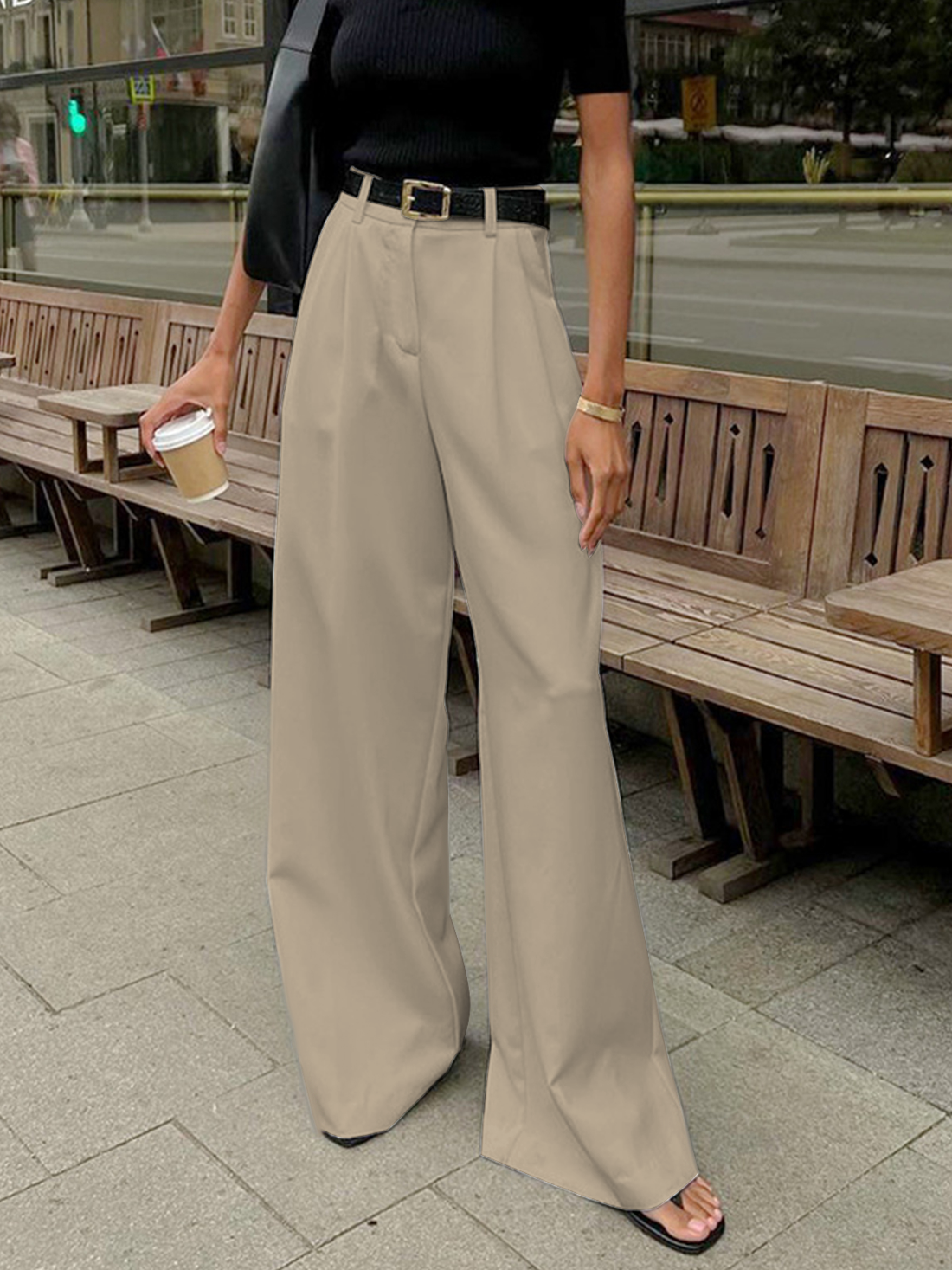 Jane | Wide Leg Broek – Soepel, Wijd &amp; Veelzijdig