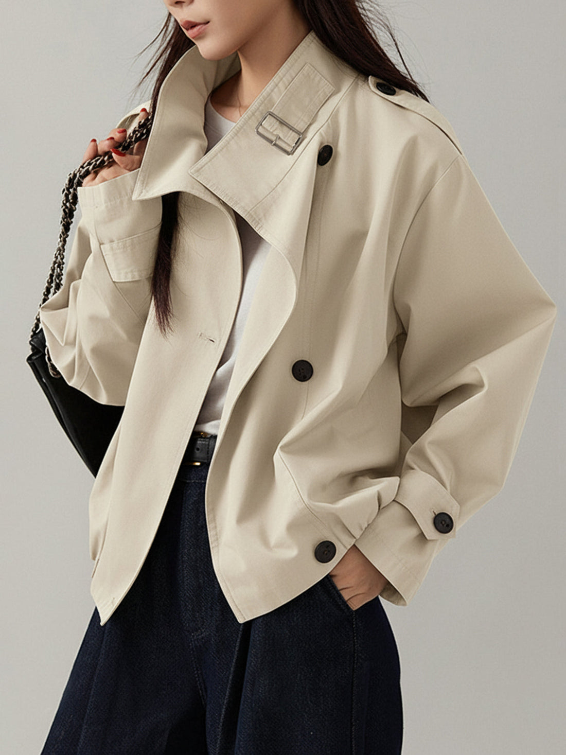Liz Vintage Trench Coat - Klassiek, Luchtig & Tijdloos