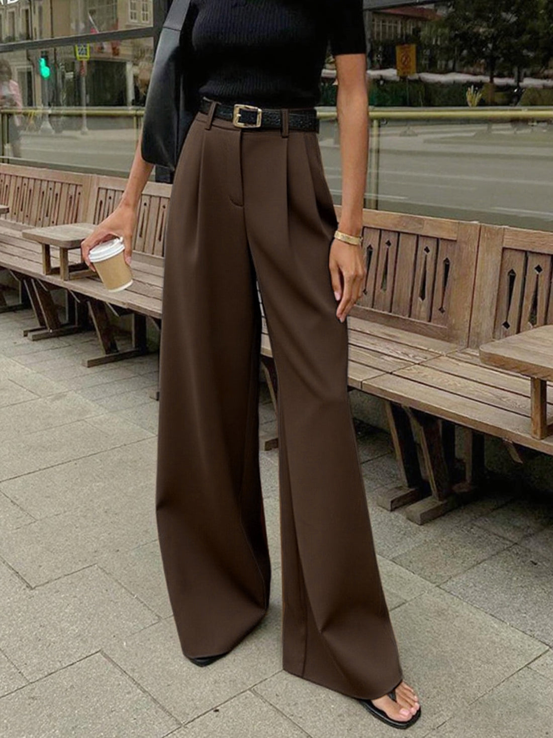 Jane | Wide Leg Broek – Soepel, Wijd &amp; Veelzijdig