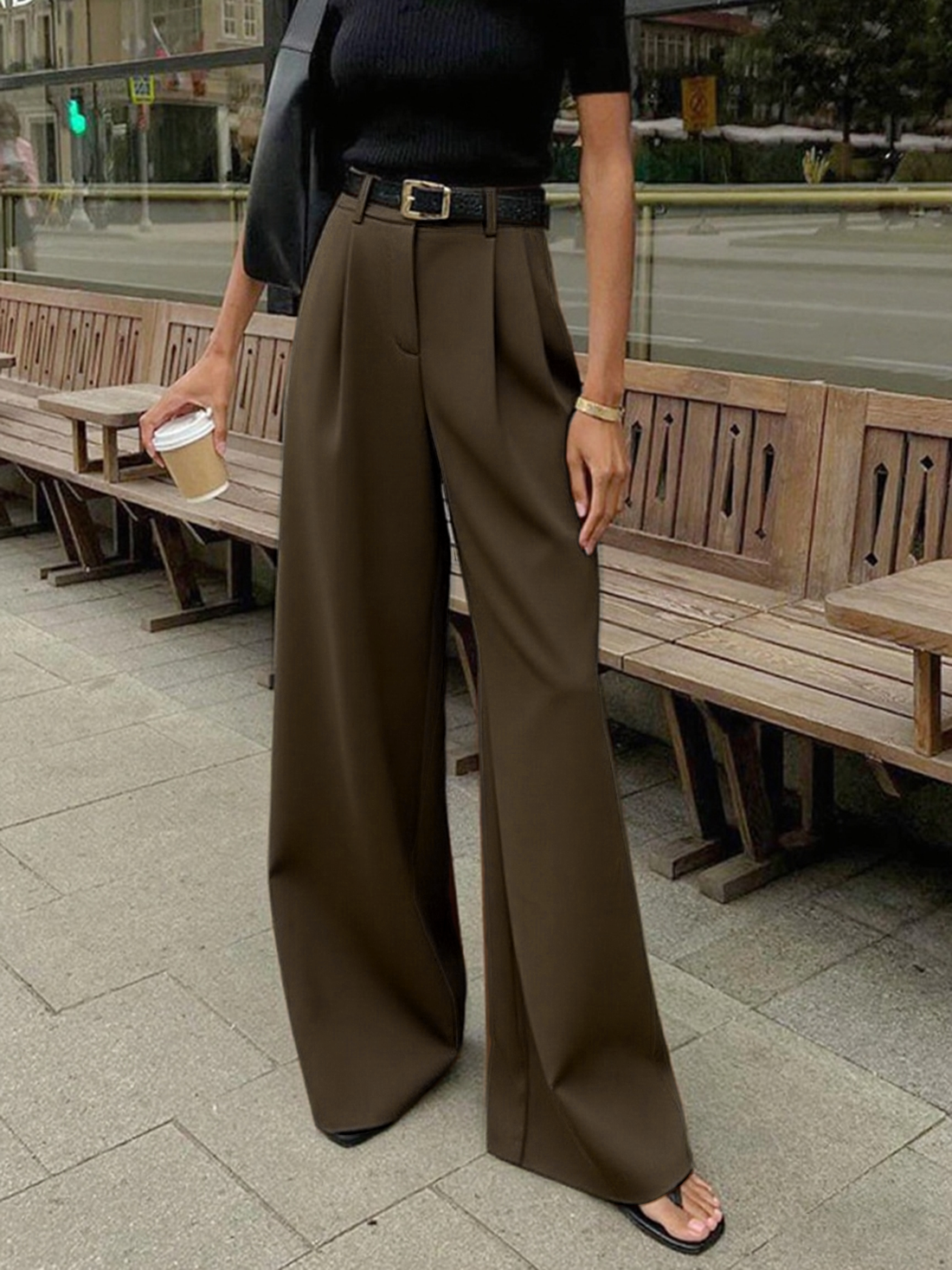 Jane | Wide Leg Broek – Soepel, Wijd &amp; Veelzijdig